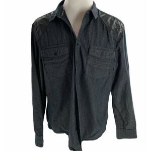 Rock & Republic Shirt Mens XL Long Sleeve Flap Chest Pockets Button Up Casual